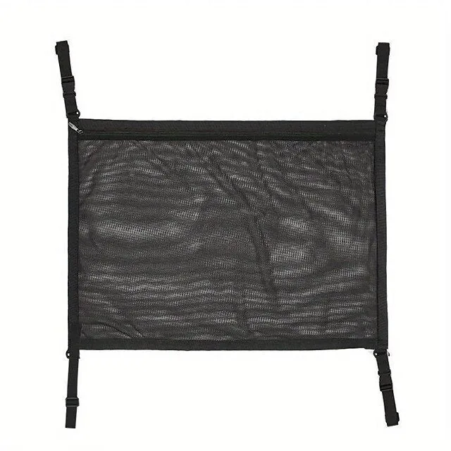 Car Ceiling Cargo Net Pocket Multi-function Adjustable  Durable Large Double-Layer Mesh SUV Roof Organizer Long Trip Storage Bag,Tent Putting Quilt Children's Toy Towel Sundries
