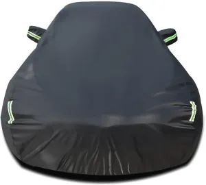 Car Cover Compatible with Chevrolet Corvette C7 C6 C5 C4 1984-2019, Waterproof All Weather Car Cover with Cotton Lining for Corvette C7 C6 C5 C4, Rain Snow Outdoor Cover with Reflective Strips