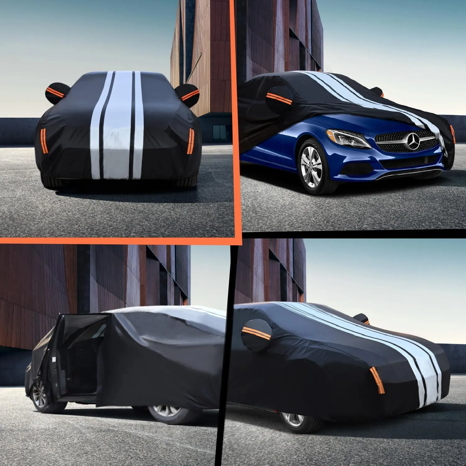 Car Cover Custom Fit for Lexus ES ES300 ES330 ES350 ES300h Outdoor/Indoor Full Car Cover, with Towel/Dust Bag. All Weather Waterproof Rain Snow UV Sun Protector.