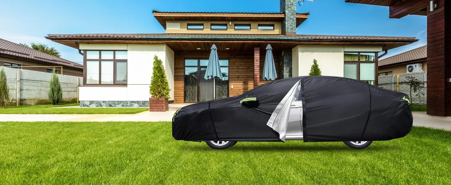 Car Cover Custom Fit for Toyota Camry 1996-2025,6 Layers Truck Cover Waterproof All Weather for Automobiles,Outdoor Full Exterior Cover,Rain, Sun, Wind Protection,Black