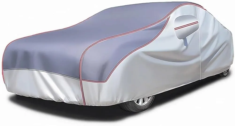Car Cover for DeTomaso Deauville,Full Car Cover Waterproof Scratch Proof Windproof Indoor and Outdoor General Thickened Covers Effectively Respond Rain Snow Hail Weather(Gray)