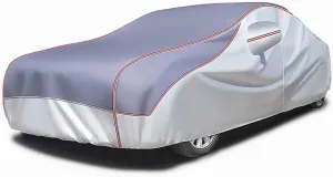Car Cover for DeTomaso Deauville,Full Car Cover Waterproof Scratch Proof Windproof Indoor and Outdoor General Thickened Covers Effectively Respond Rain Snow Hail Weather(Gray)
