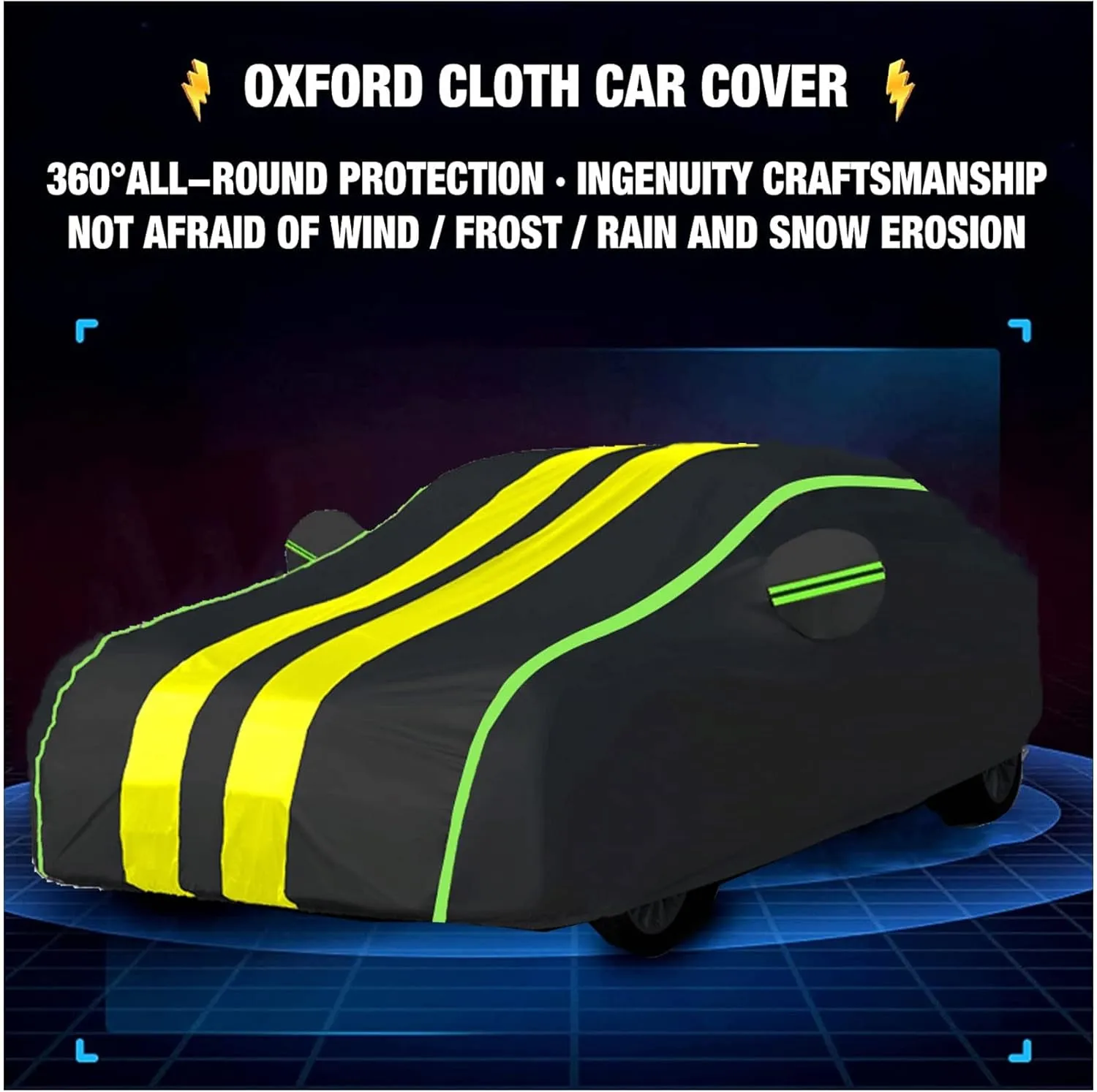 Car Cover for Ligier JS50 | Waterproof Car Cover | Car Cover Outdoor Replacement | Breathable Windproof Full Cover for Car Snow Rain Dust Sun Protection Winter Summer Waterproof(C)