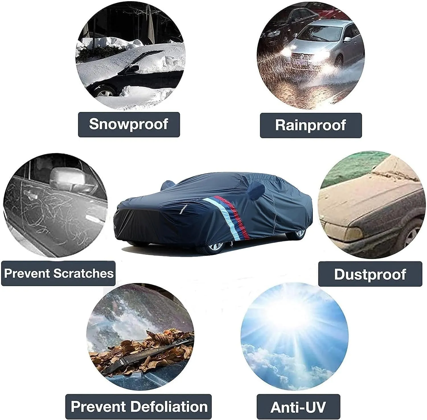 Car Cover Waterproof Compatible with Chevrolet N200/N300/National/Nexia,Outdoor Car Covers All Weather Waterproof Breathable Large Car Cover with Zipper,Custom Full Car Cover for Snow Rain Protection