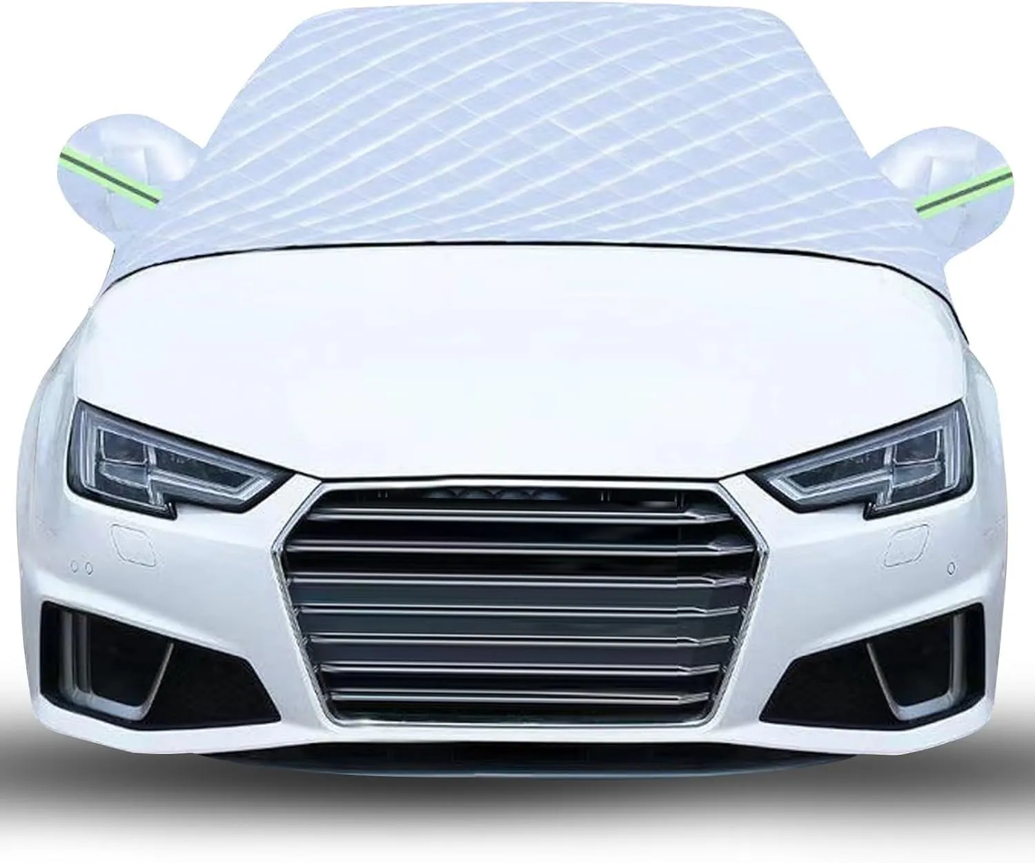 Car Windshield Cover Compatible with Alfa Romeo Stelvio,Motors Sunshade Snow Protection Cover UV Protection Oxford Cloth Windshield Car Cover Waterproof with Side Wing Earmuffs