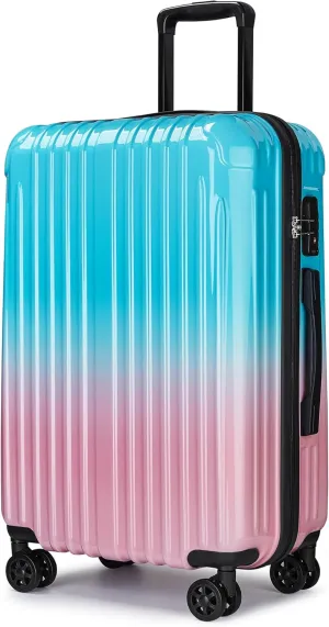Carry on Luggage - Airline Approved Suitcases with Spinner Wheels, Built-In TSA Lock，Hard Shell Expandable Suitcases