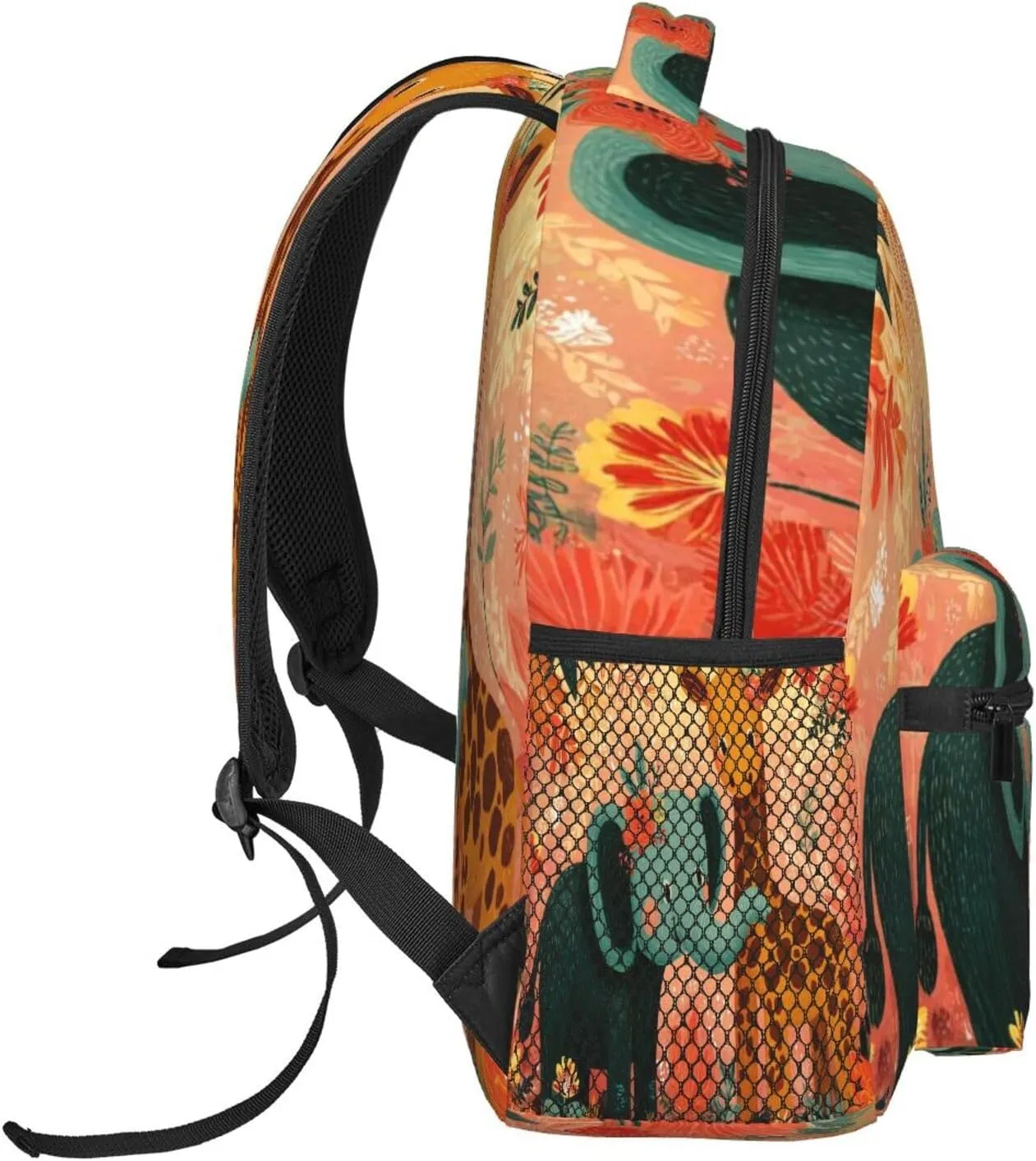 Cartoon Elephant And Giraffe Practical Backpack For Trekking Women/Female Gift