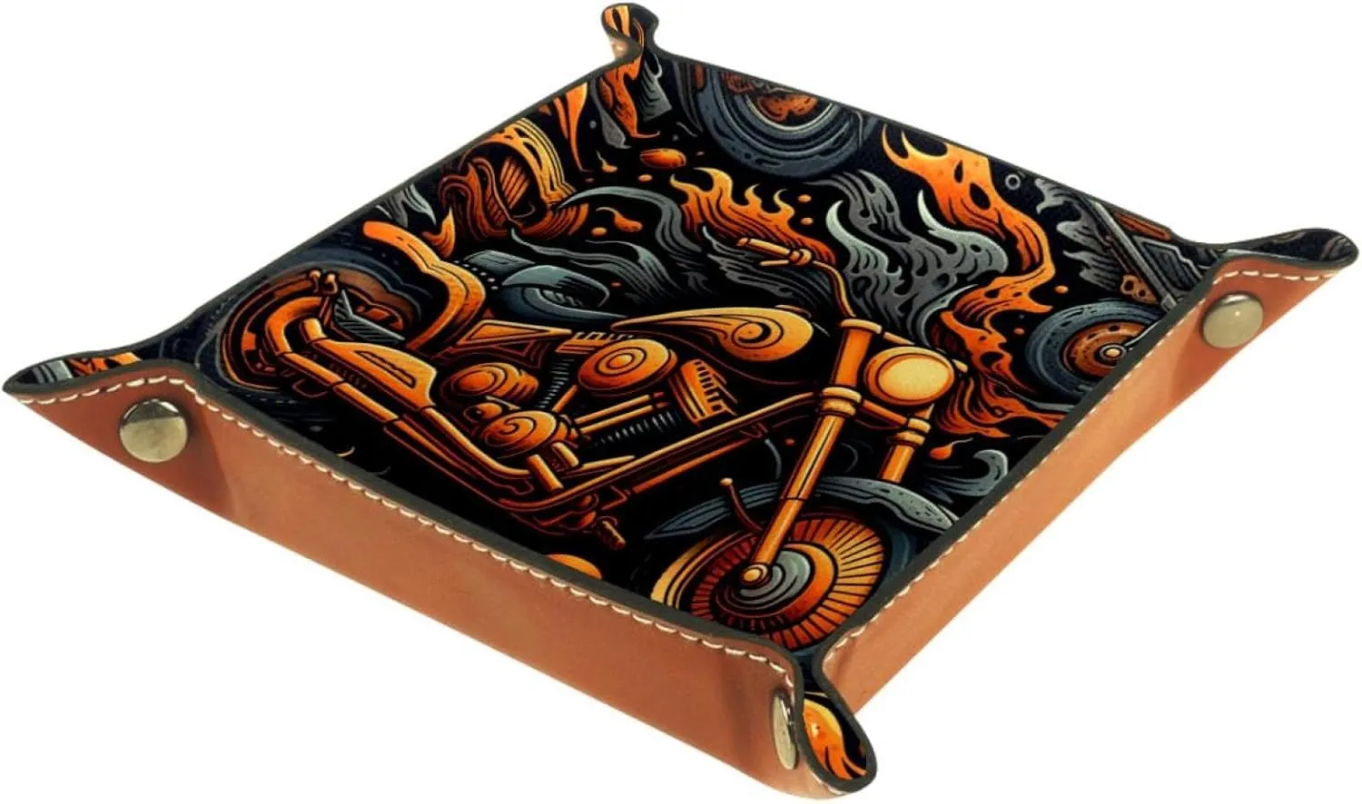 Cartoon Motorcycle Stacking Jewelry Organizer Trays, Small Drawer Organizer Tray for Jewelry, Bracelets, Earrings, Rings, Convenient and Stylish