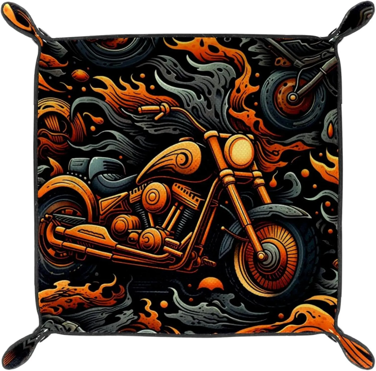 Cartoon Motorcycle Stacking Jewelry Organizer Trays, Small Drawer Organizer Tray for Jewelry, Bracelets, Earrings, Rings, Convenient and Stylish
