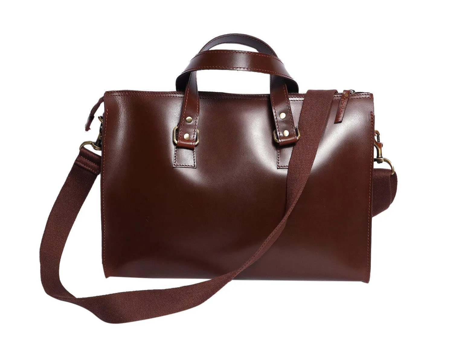Celtic brown color pure leather laptop bag for professional use, Art: BG-1469