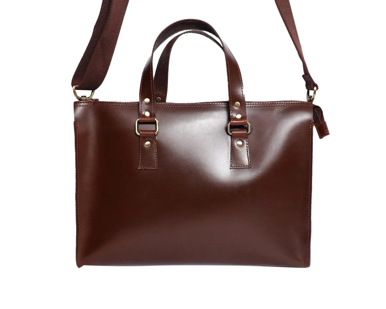 Celtic brown color pure leather laptop bag for professional use, Art: BG-1469