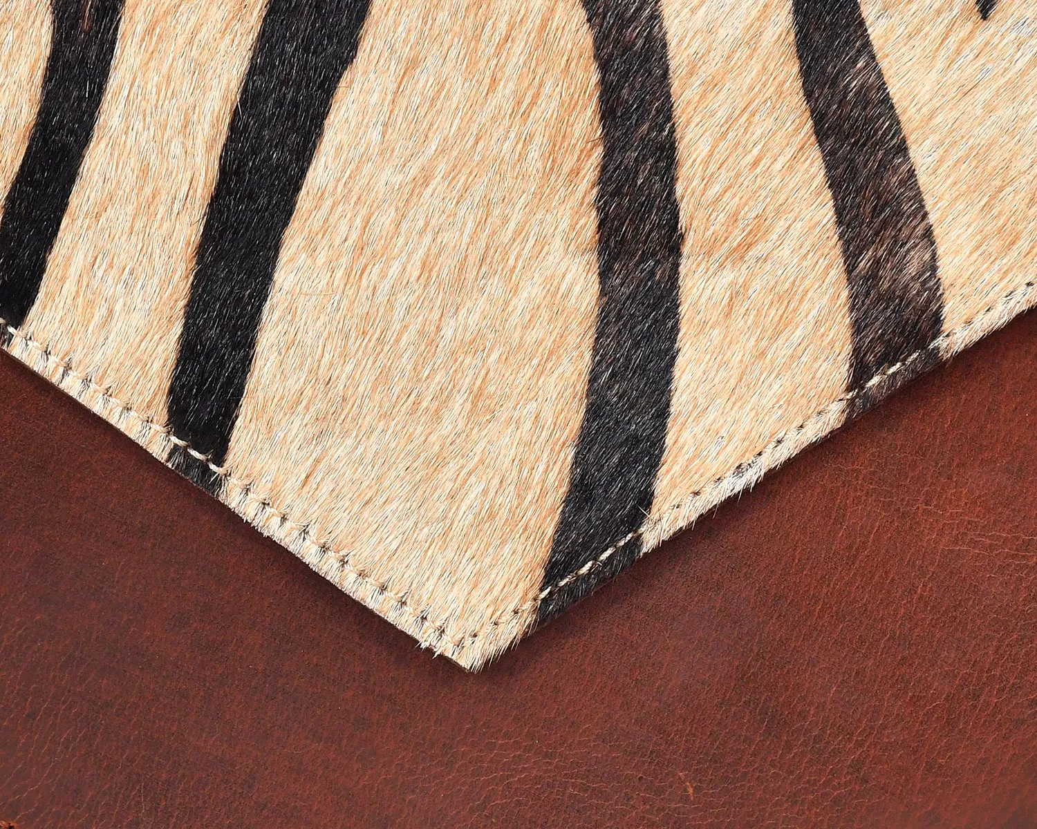 Celtic brown color pure leather with hair on leather sling bag for women and girls | Party wear,  Art: BG-1154