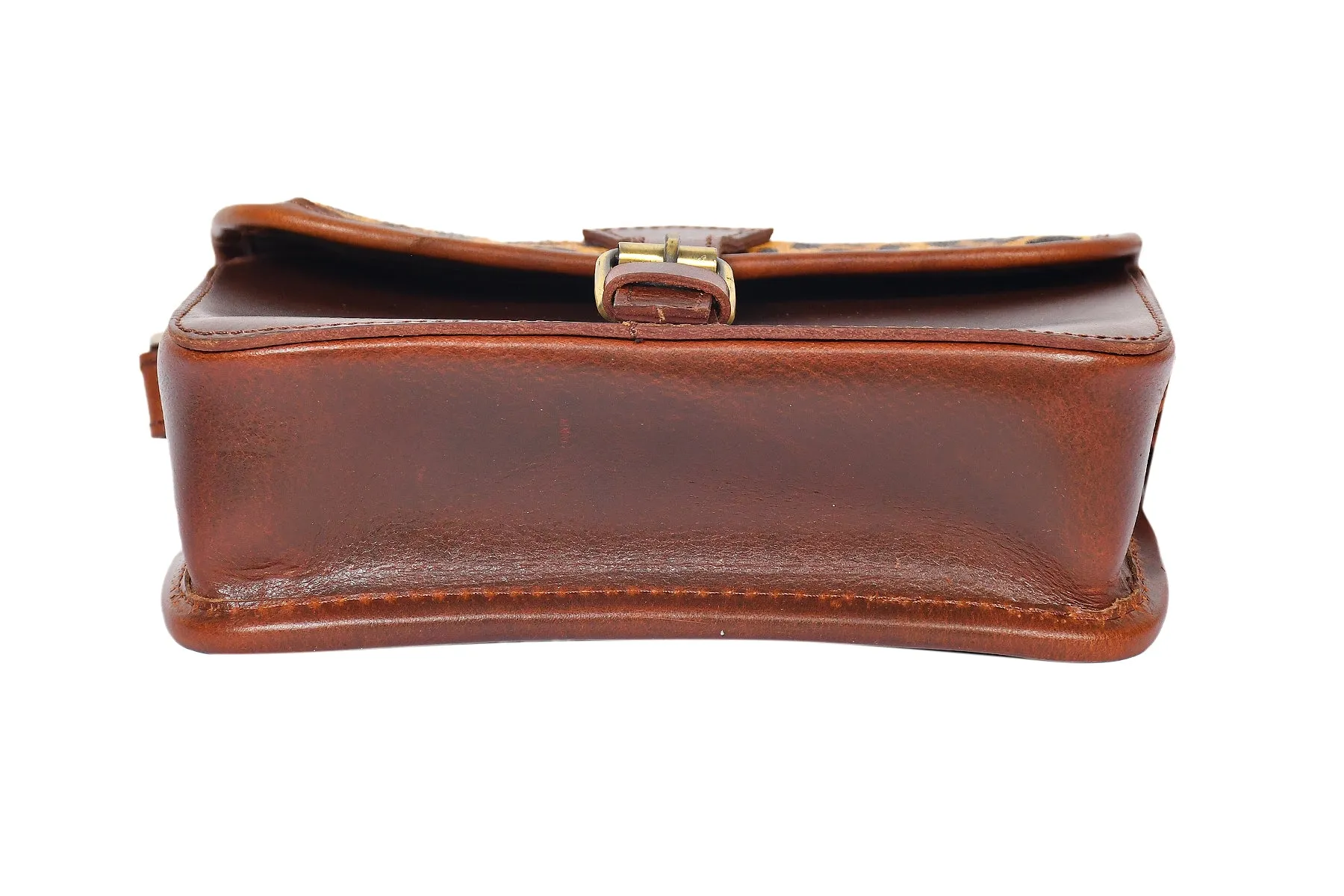 Celtic brown color pure leather with hair on leather sling bag for women and girls | Party wear,  Art: BG-1159