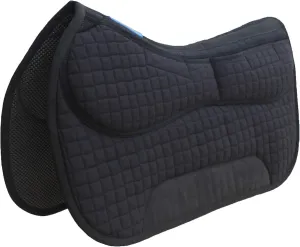 CHALLENGER Horse Saddle PAD 26" x 16" Neoprene Comfort Padded Quilted Removable Foam Inserts 39TS12