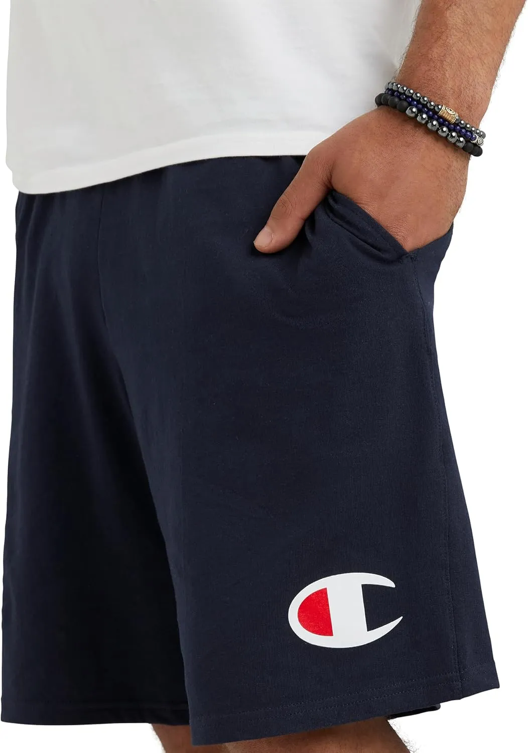 Champion Men's Lightweight Lounge Jersey Knit Shorts, Weekend Shorts (Reg. Or Big & Tall)