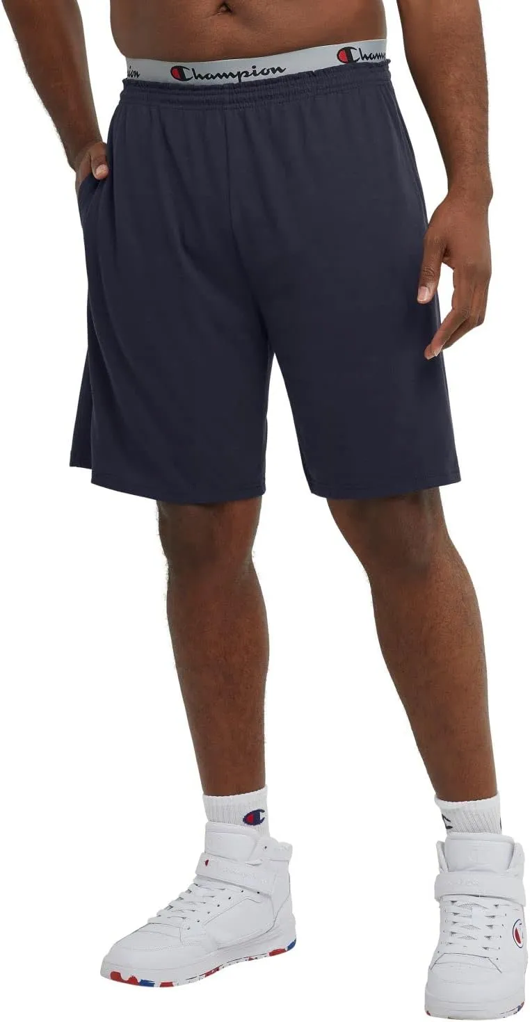 Champion Men's Lightweight Lounge Jersey Knit Shorts, Weekend Shorts (Reg. Or Big & Tall)