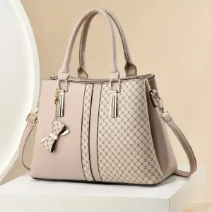 Chic Women's Tote Bag   Free Acrylic Handbag Organiser