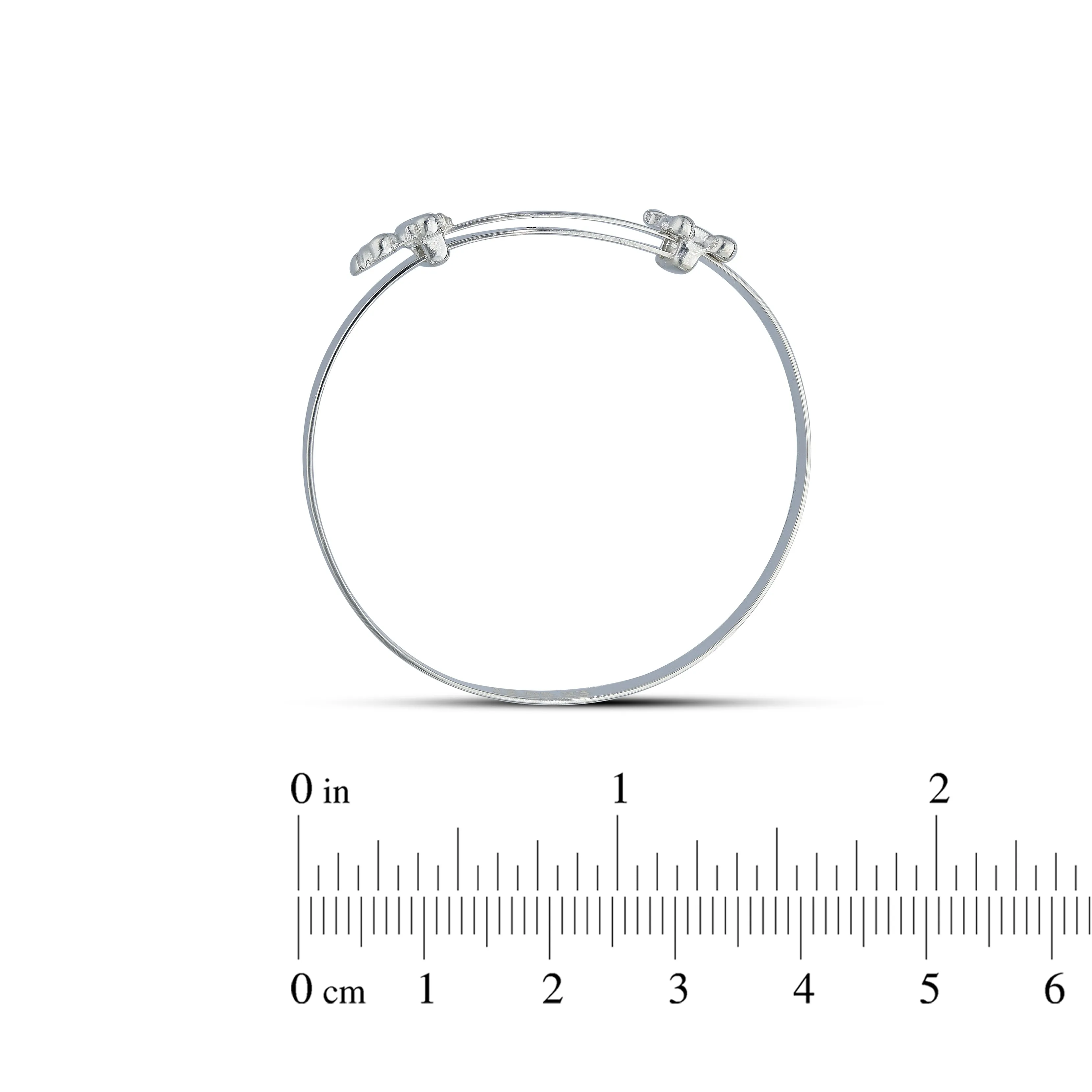 Children's Personalised Choo Choo Train Baby Baby Bangle (0-1 years)