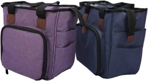 CIMAXIC Wool Yarn Storage Bag Shoulder Bag Large Woven Tote Craft Organizer Wash Bag for Travel