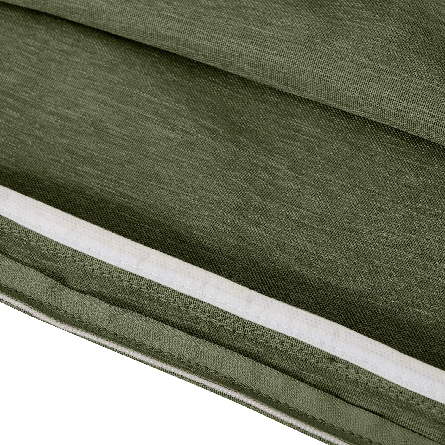 Classic Accessories Montlake FadeSafe Water-Resistant Patio Lounge Back Cushion Cover, 21 x 15 x 4 Inch, Heather Fern, Patio Furniture Cushion Covers (Pack of 2)