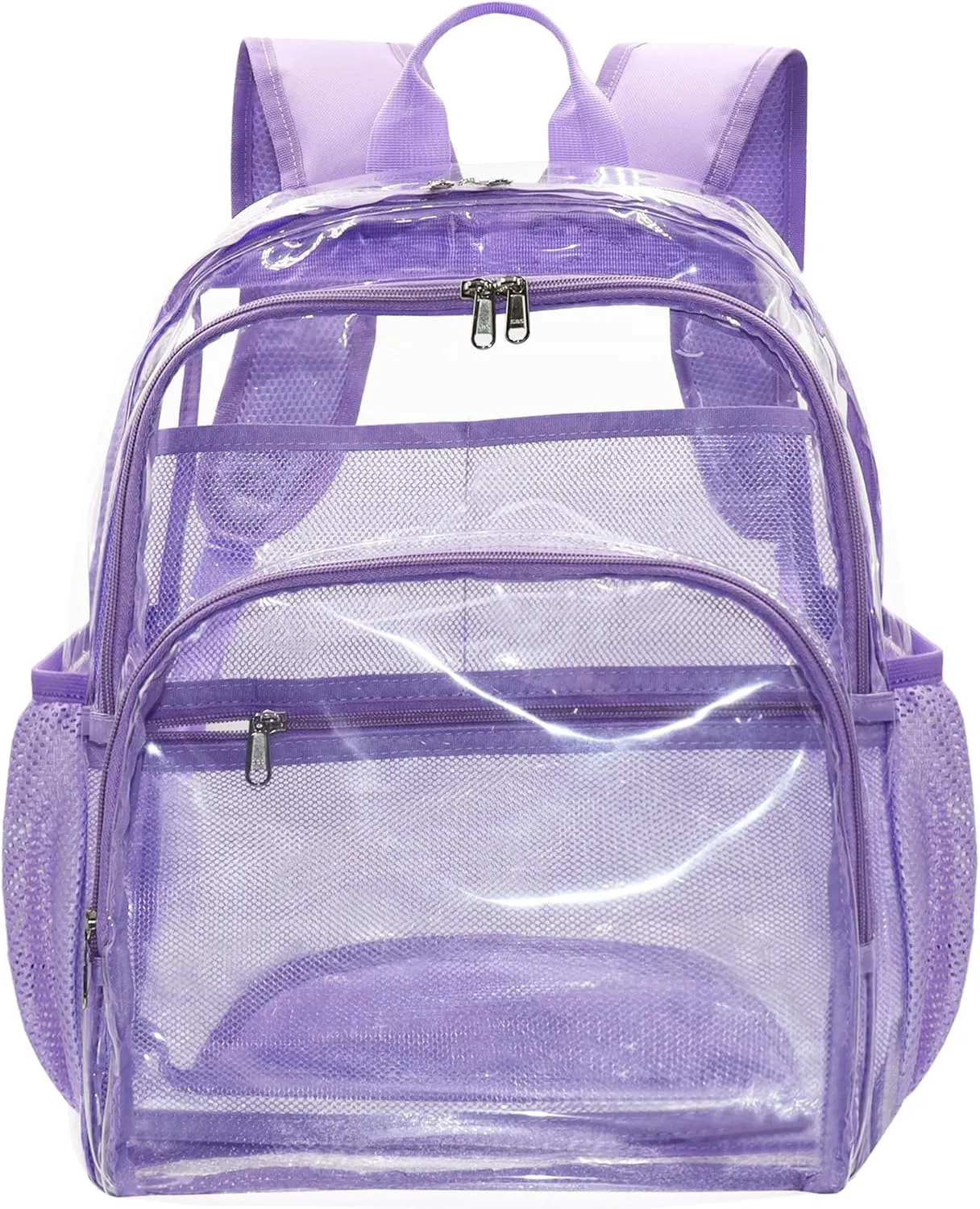 Clear Backpack, Clear Bag Stadium Large See Through Bookbag Heavy Duty PVC Transparent Backpacks for School