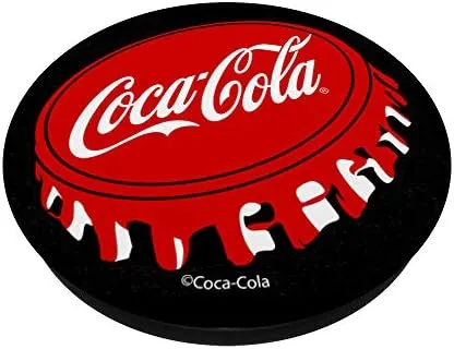 Coca-Cola Old School Retro Red Bottle Cap PopSockets PopGrip: Swappable Grip for Phones & Tablets