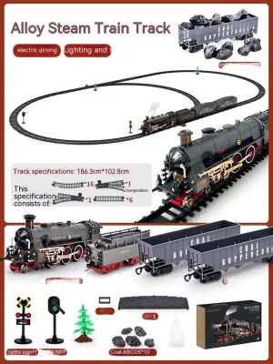 Color: Style3, style: 6rechargeable battery - Children's Electric Train Simulati