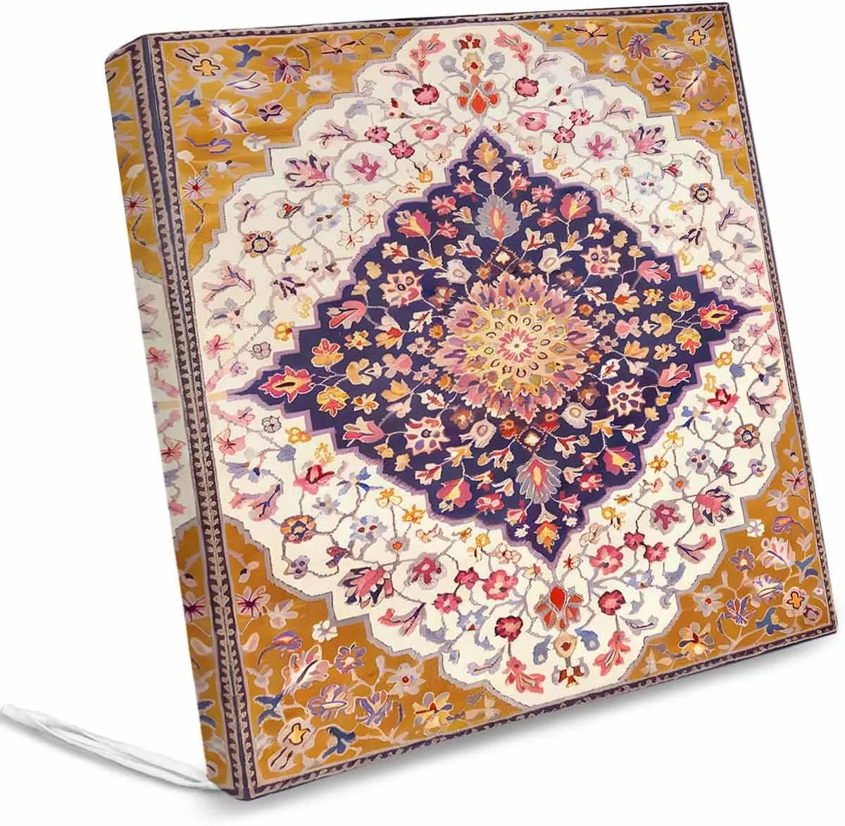 Colorful Boho Outdoor Cushion Chair Cover Set of 2 - Waterproof Couch Seat Covers, Southwest Aztec Abstract Geometric Art Patio Furniture Protector Cushions Slipcovers for Sofa/RV, 24"x24"x4"
