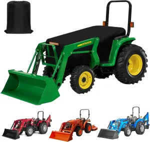 Compact Tractor Covers Waterproof Outdoor Heavy Duty,600 Polyester,Anti-UV Compact Utility Tractor Mower Cover Accessories,Compatible with John Deere, Kubota, Bobcat, Mahindra,Kioti,Tym,76"x24"x22"