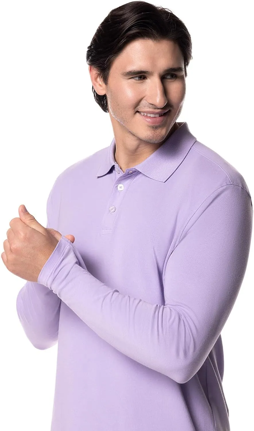 Coolibar UPF 50  Men's Coppitt Long Sleeve Weekend Polo - Sun Protective