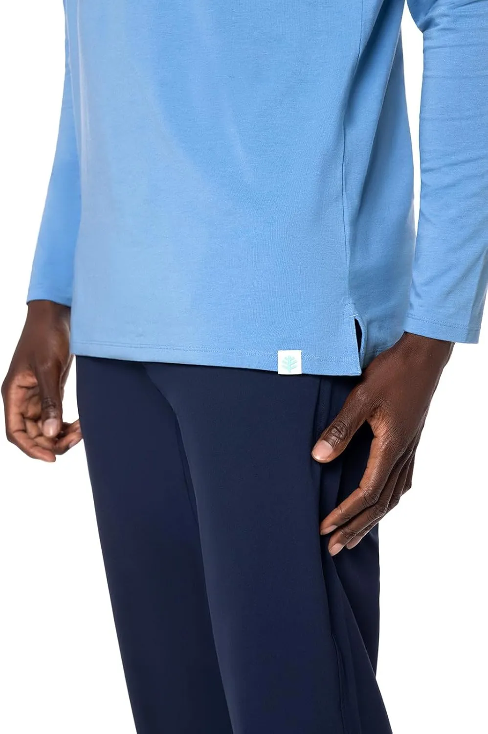 Coolibar UPF 50  Men's Coppitt Long Sleeve Weekend Polo - Sun Protective