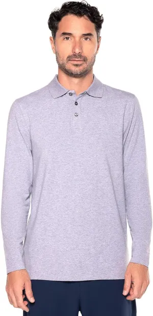 Coolibar UPF 50  Men's Coppitt Long Sleeve Weekend Polo - Sun Protective