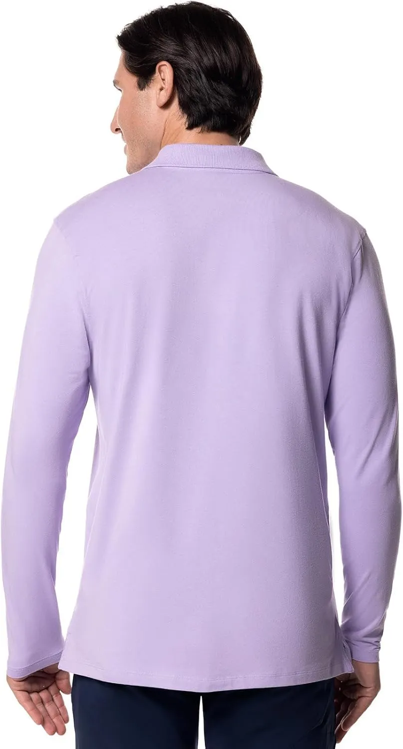 Coolibar UPF 50  Men's Coppitt Long Sleeve Weekend Polo - Sun Protective
