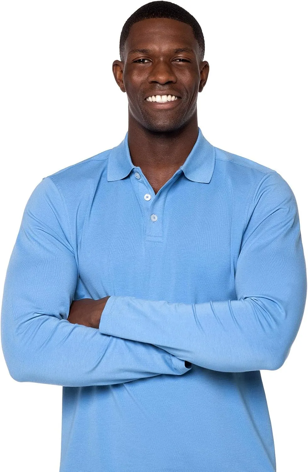 Coolibar UPF 50  Men's Coppitt Long Sleeve Weekend Polo - Sun Protective