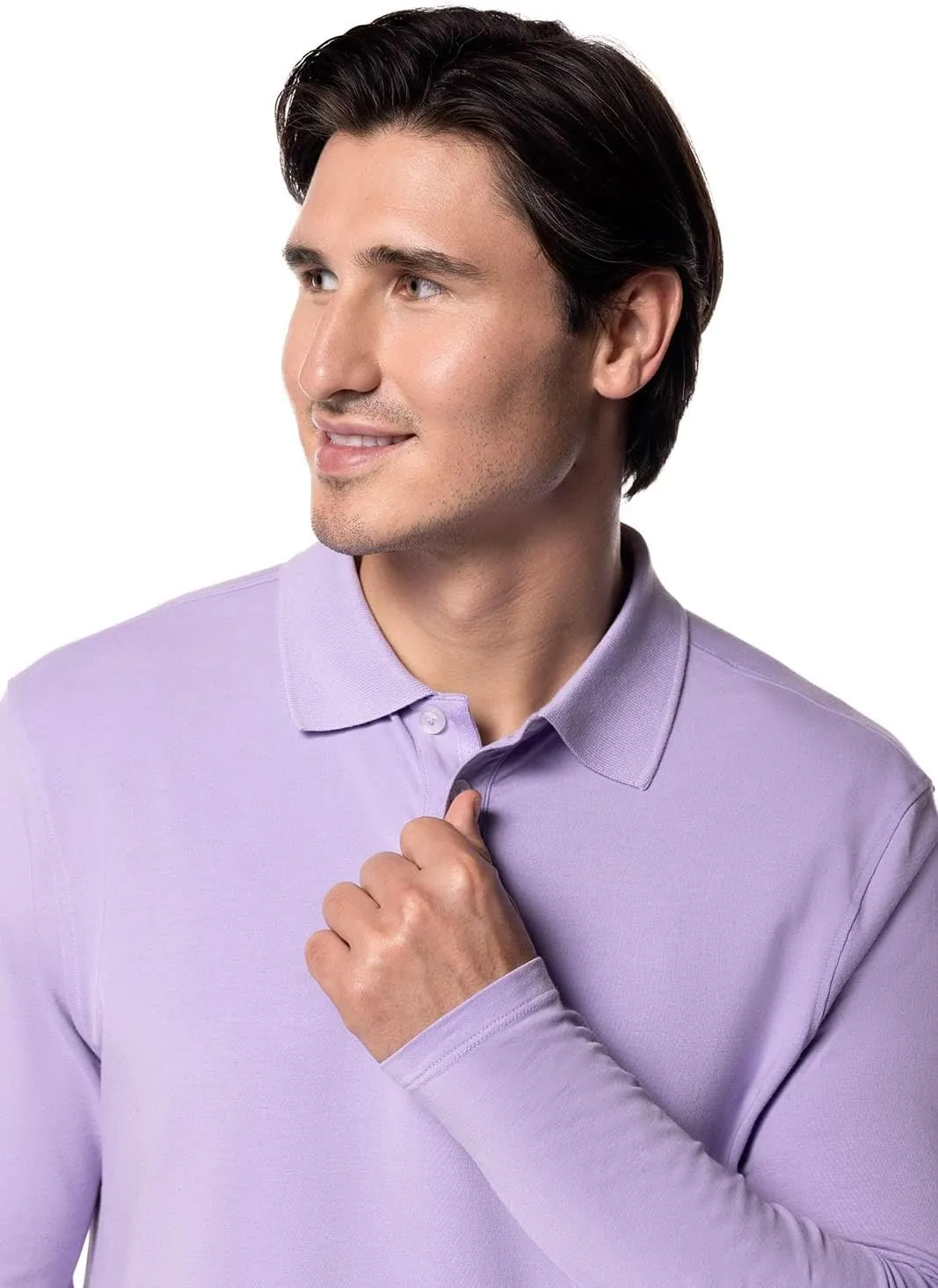 Coolibar UPF 50  Men's Coppitt Long Sleeve Weekend Polo - Sun Protective