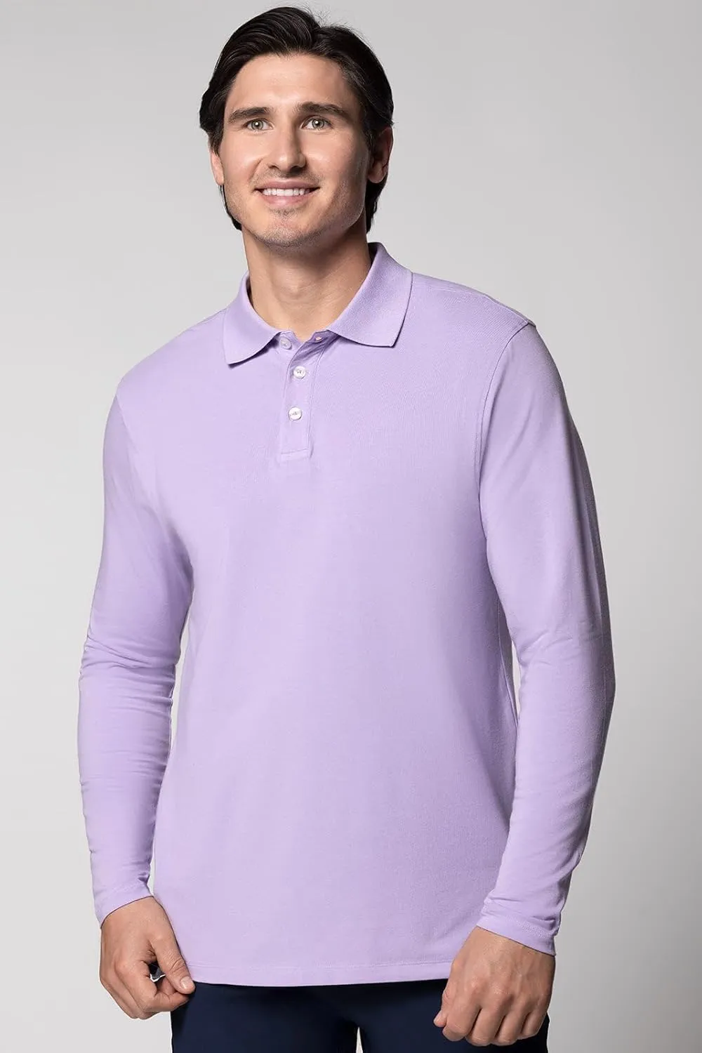Coolibar UPF 50  Men's Coppitt Long Sleeve Weekend Polo - Sun Protective