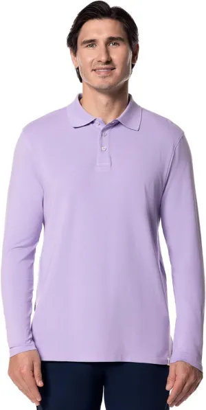 Coolibar UPF 50  Men's Coppitt Long Sleeve Weekend Polo - Sun Protective