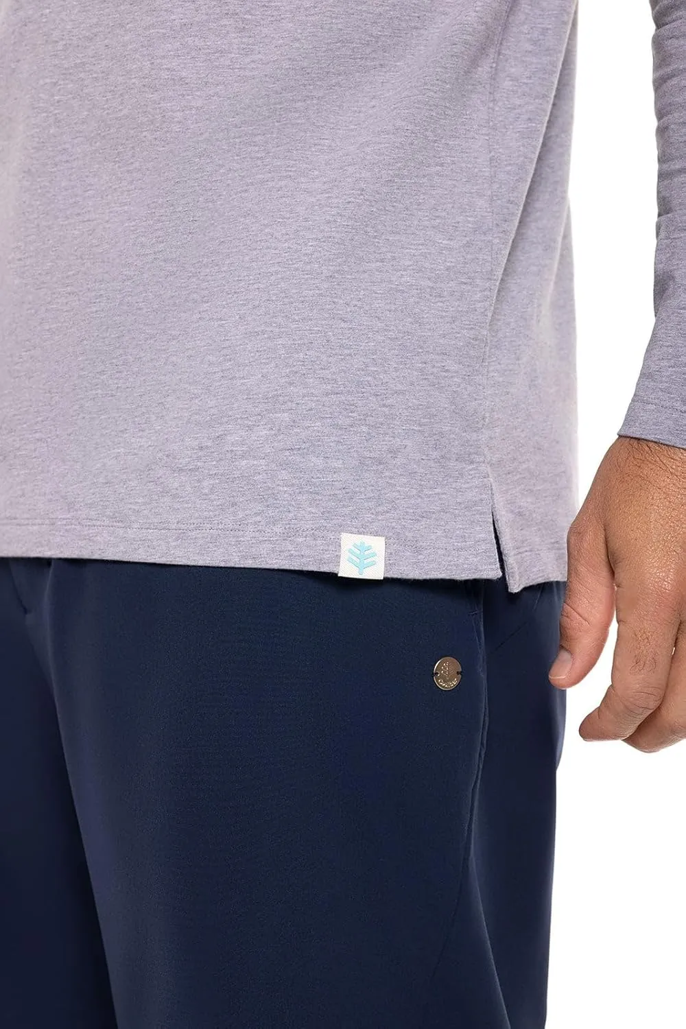 Coolibar UPF 50  Men's Coppitt Long Sleeve Weekend Polo - Sun Protective