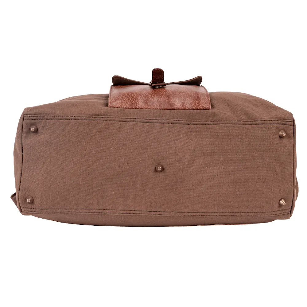 Cord Duffle Bag For Men & Women - Chocolate