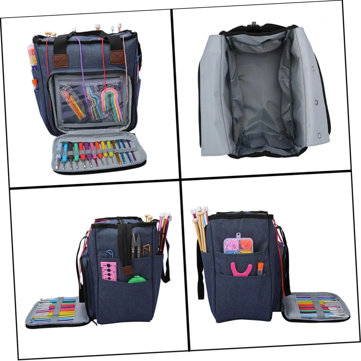 CORHAD Organize Your Yarns Fashion Woolen Yarn Storage Bag Shoulder Bag for Crocheting Knitting Home Travel