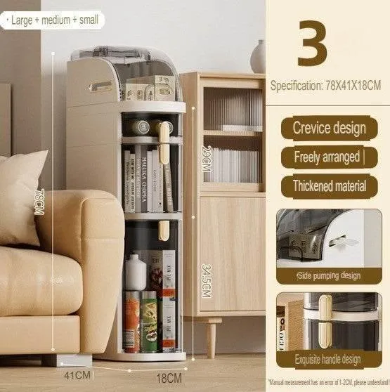 Corner Cabinet Organizer Rack - Multi-Layer Storage Solution