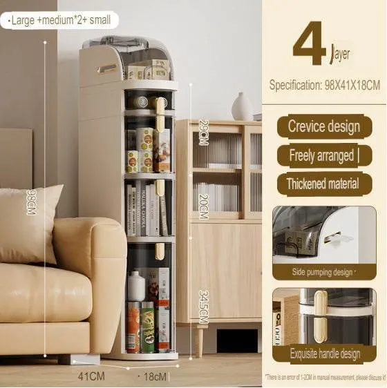 Corner Cabinet Organizer Rack - Multi-Layer Storage Solution