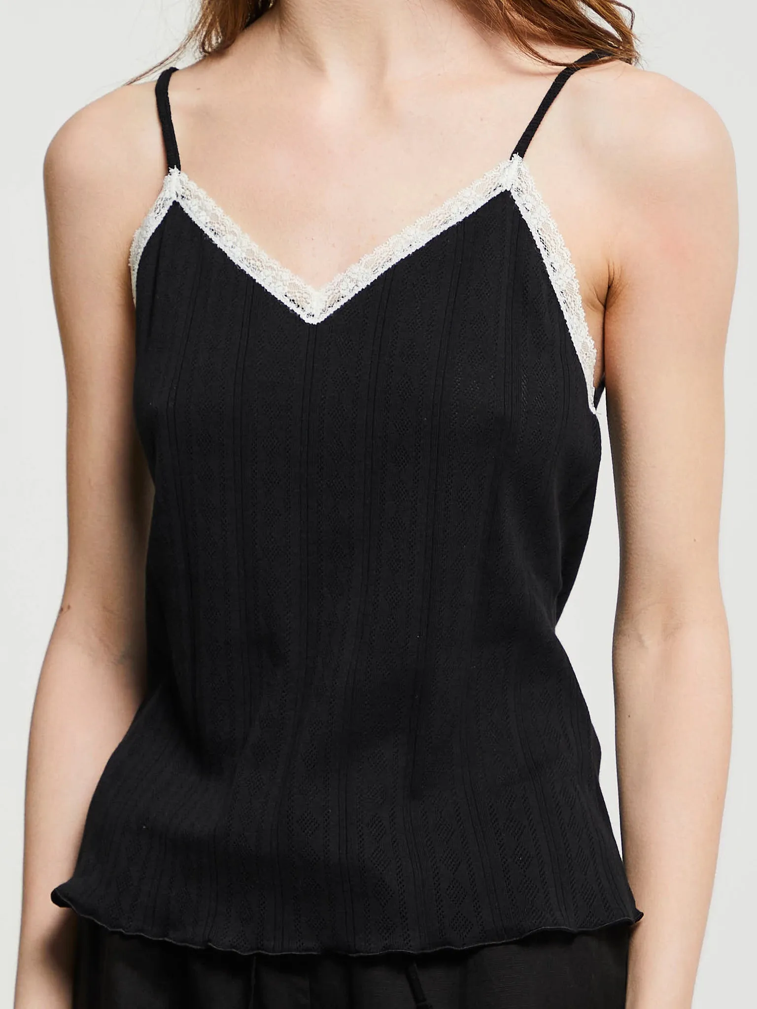Cotton Camisole in Black