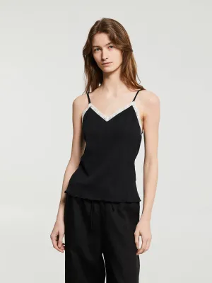 Cotton Camisole in Black