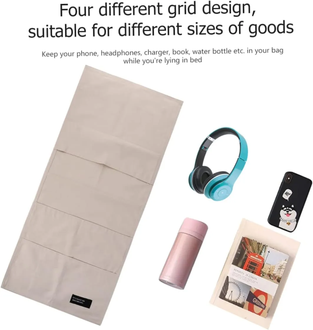 Cotton Sofa Armrest Bag Side Bag for Sundry Storage Remote Control Arrangement Elegant Reusable