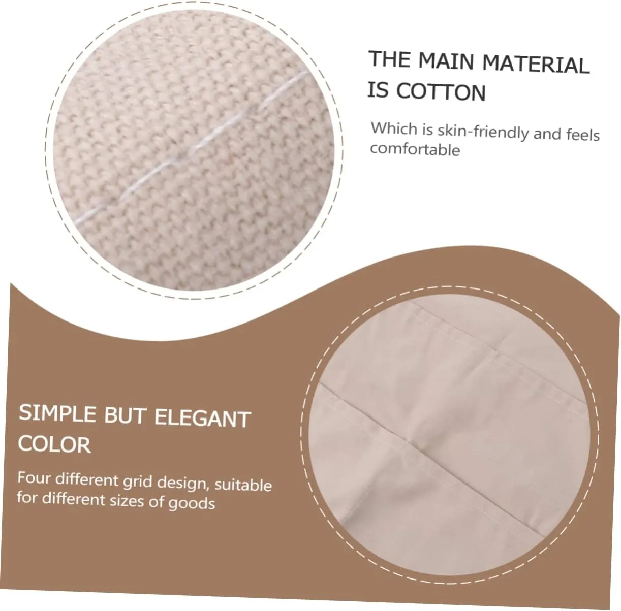Cotton Sofa Armrest Bag Side Bag for Sundry Storage Remote Control Arrangement Elegant Reusable