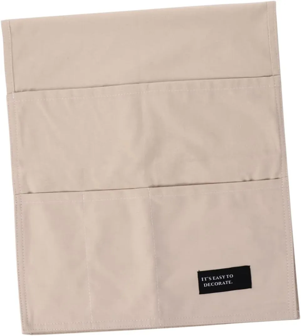 Cotton Sofa Armrest Bag Side Bag for Sundry Storage Remote Control Arrangement Elegant Reusable