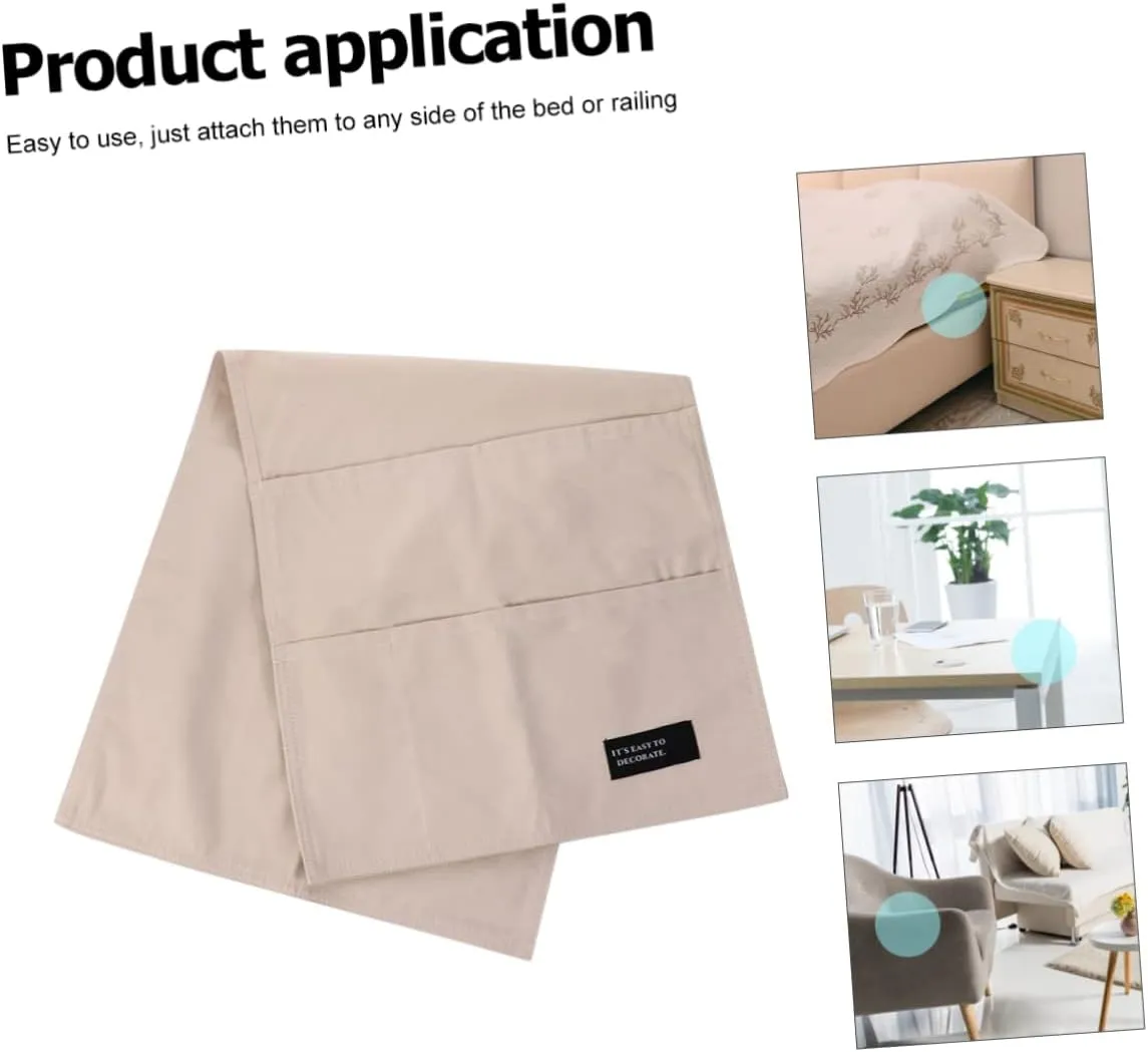 Cotton Sofa Armrest Bag Side Bag for Sundry Storage Remote Control Arrangement Elegant Reusable