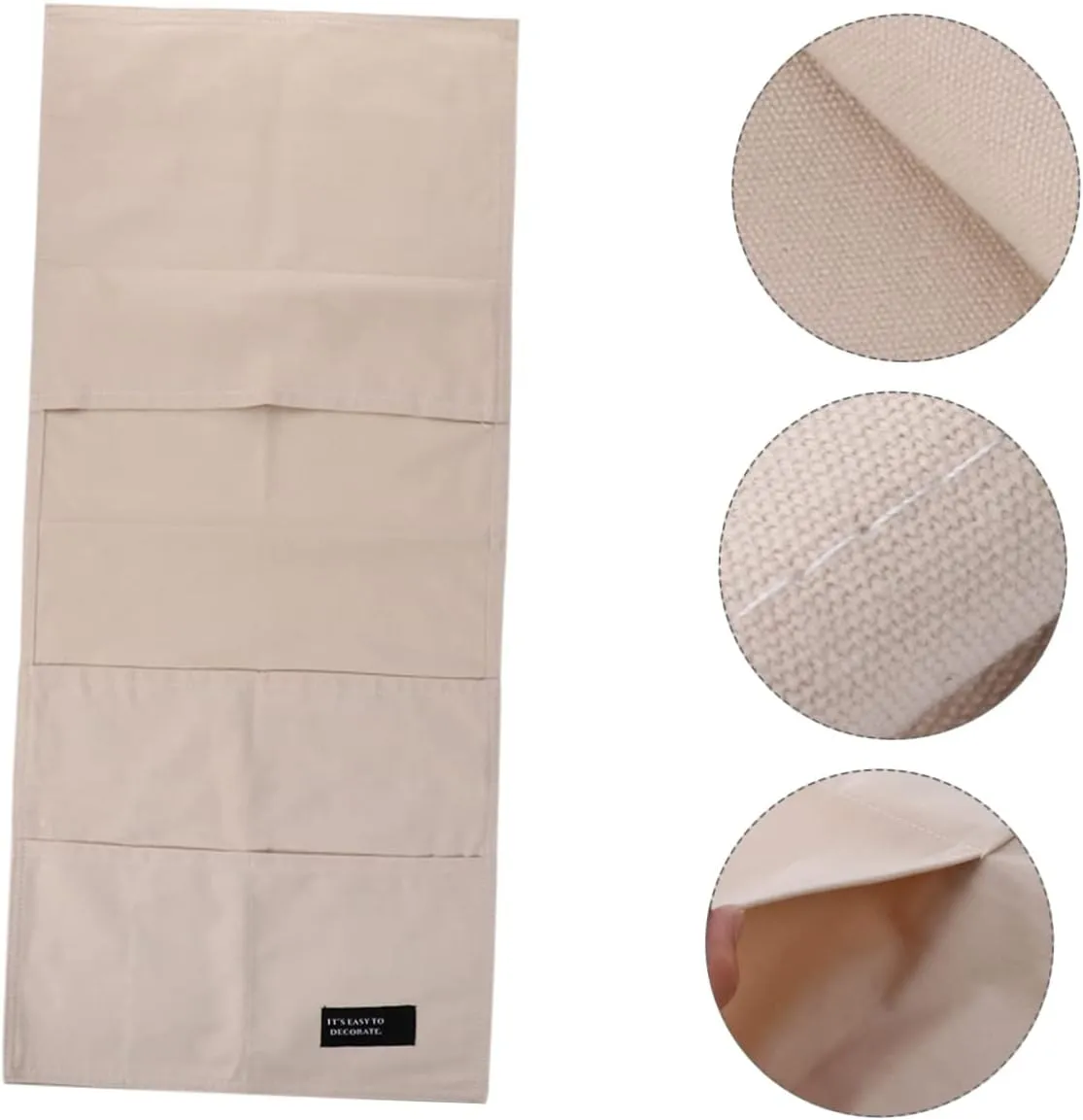 Cotton Sofa Armrest Bag Side Bag for Sundry Storage Remote Control Arrangement Elegant Reusable