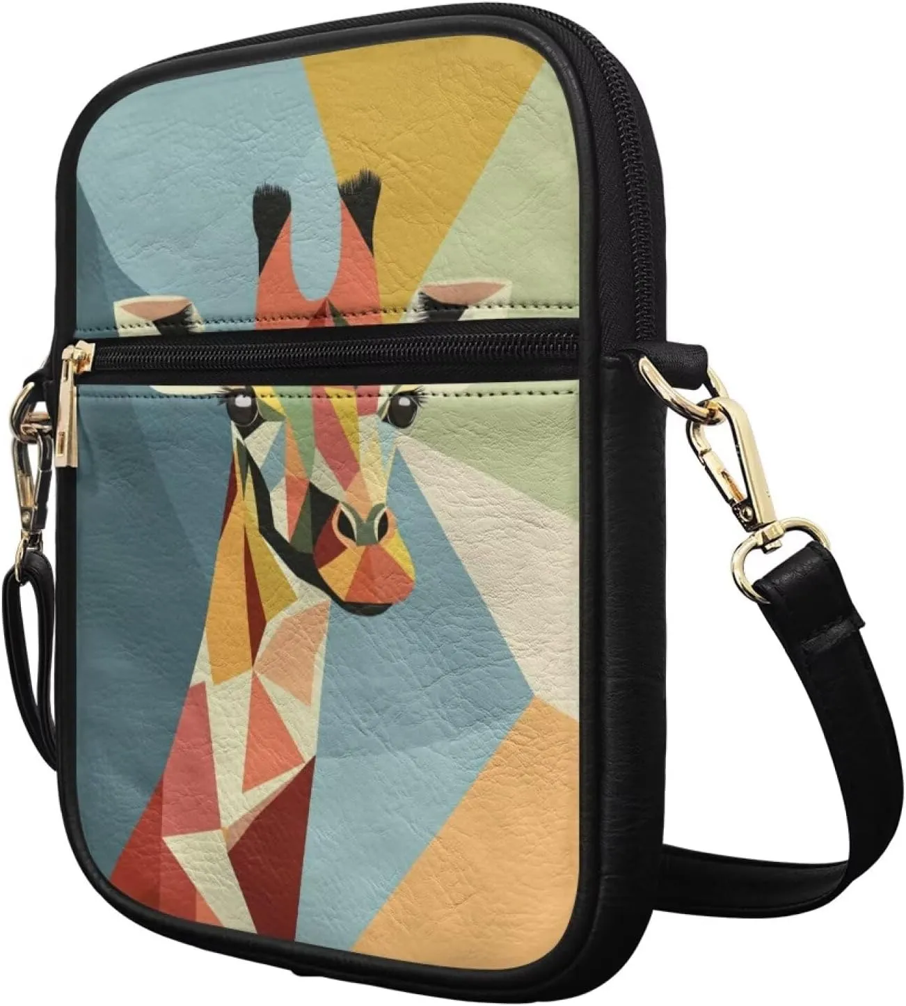 Crossbody Bags for Women Travel Abstract Art Shoulder Bag Leather Messenger Purse